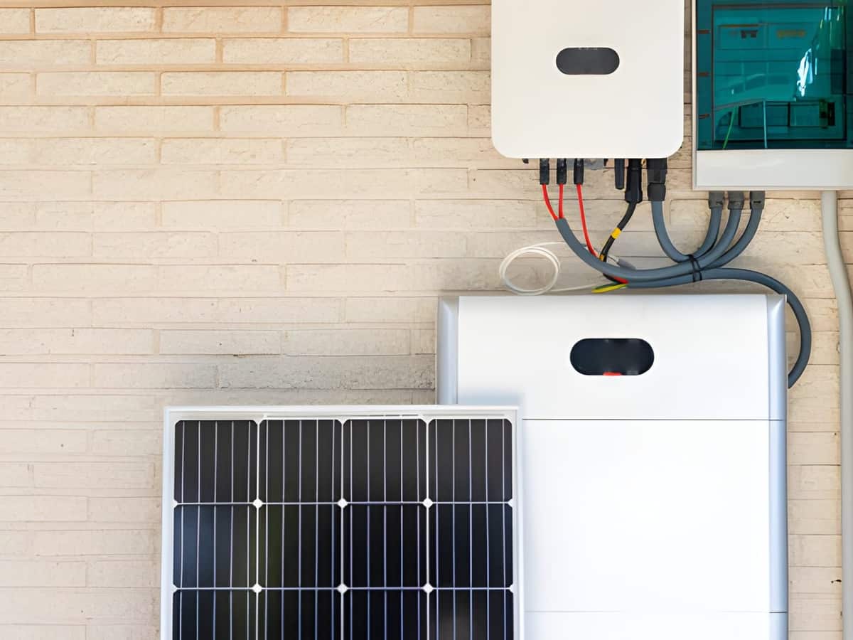 Solar array across a two-story Arizona home roofline